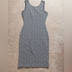 Black and White Tight Dress